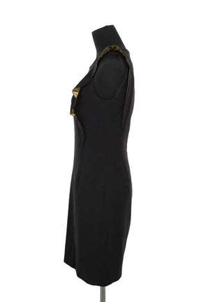 Robe Sandro Noir en Polyester