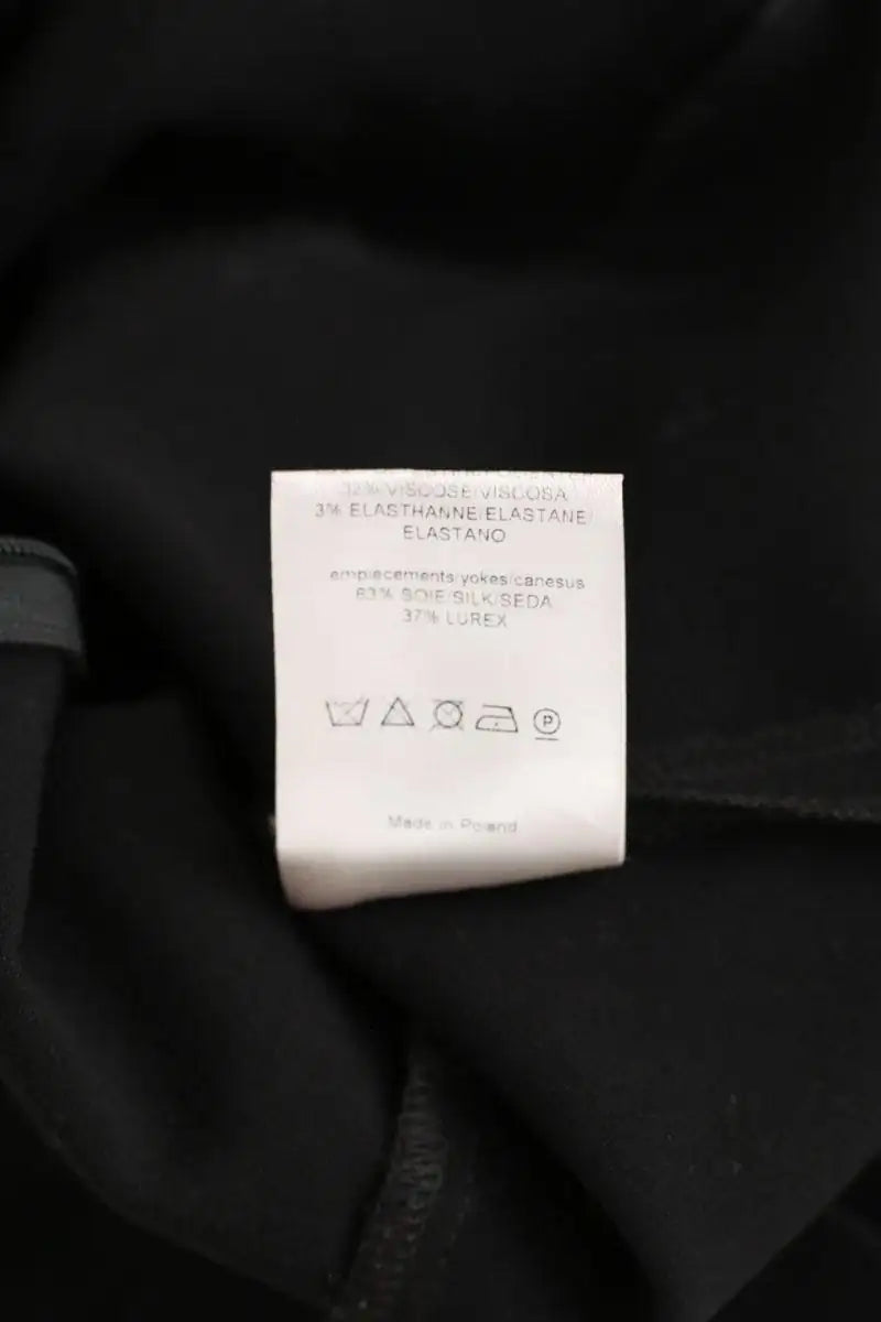 Robe Sandro Noir en Polyester