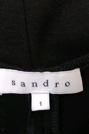 Robe Sandro Noir en Polyester