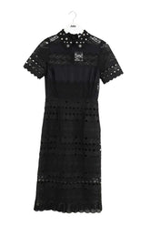 Robe Sandro Noir en Polyester, taille S - Seconde Main