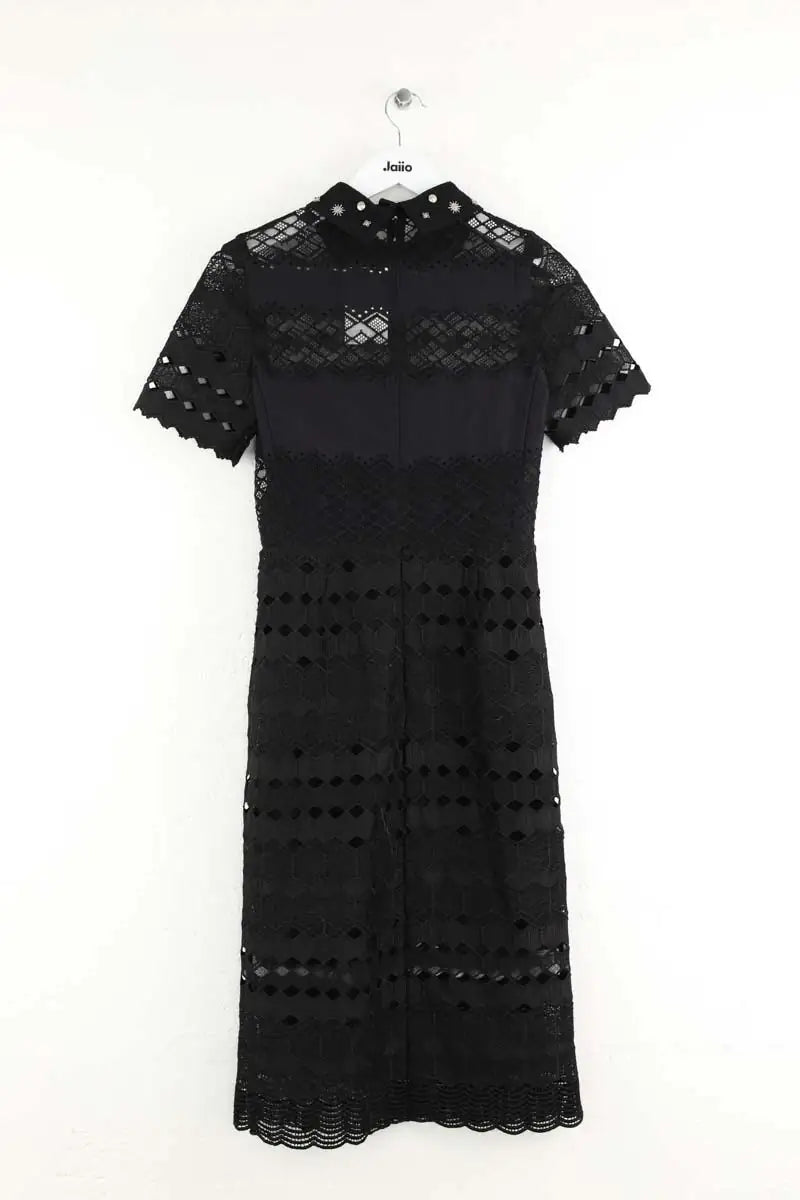 Robe Sandro Noir en Polyester