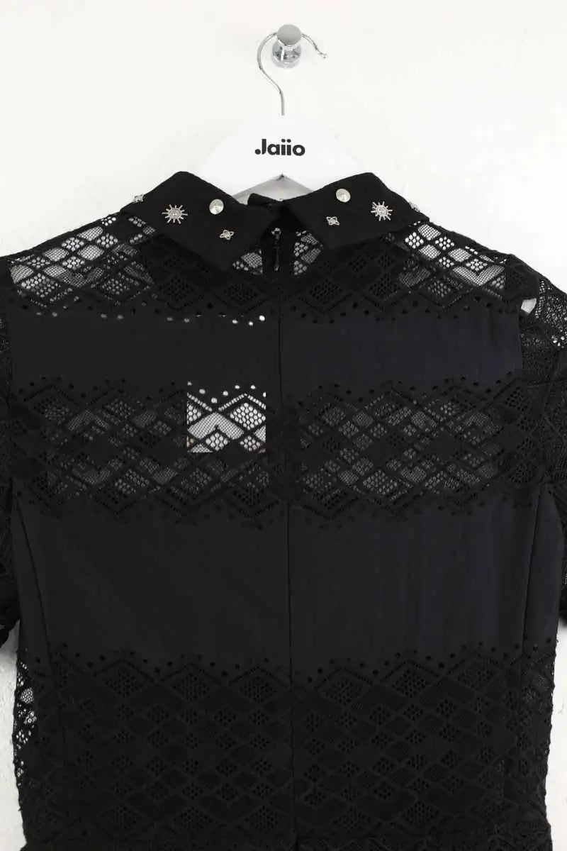 Robe Sandro Noir en Polyester