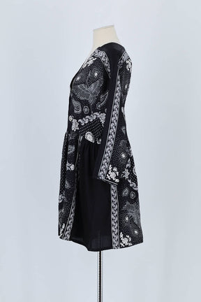 Robe Sandro Noir en Polyester
