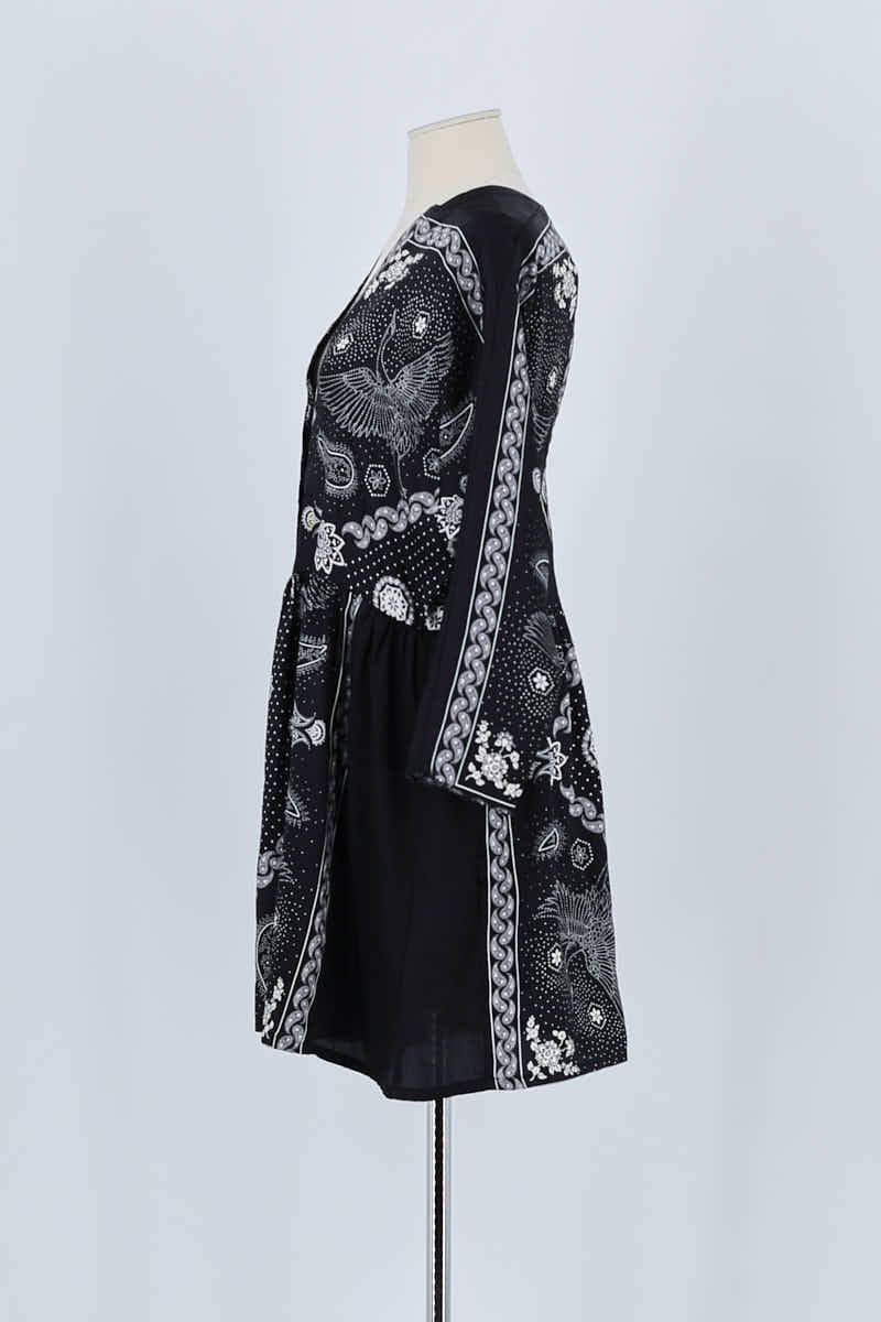 Robe Sandro Noir en Polyester