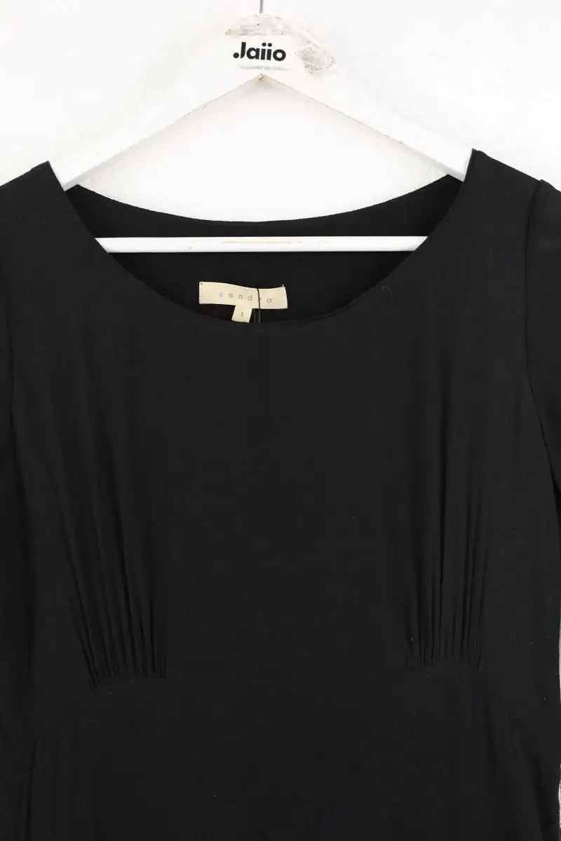Robe Sandro Noir en Polyester