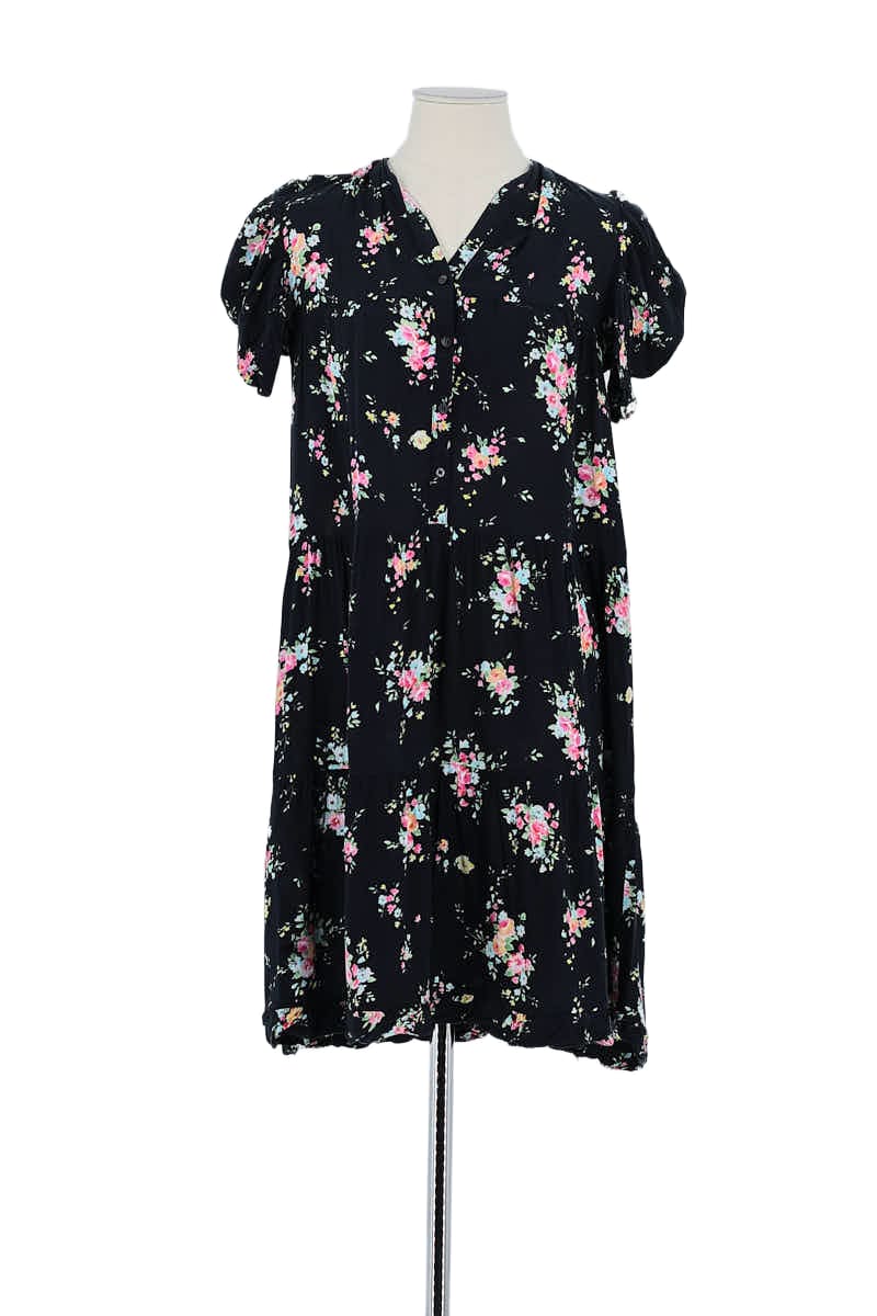 Robe Sandro Noir en Polyester, taille S - Seconde Main