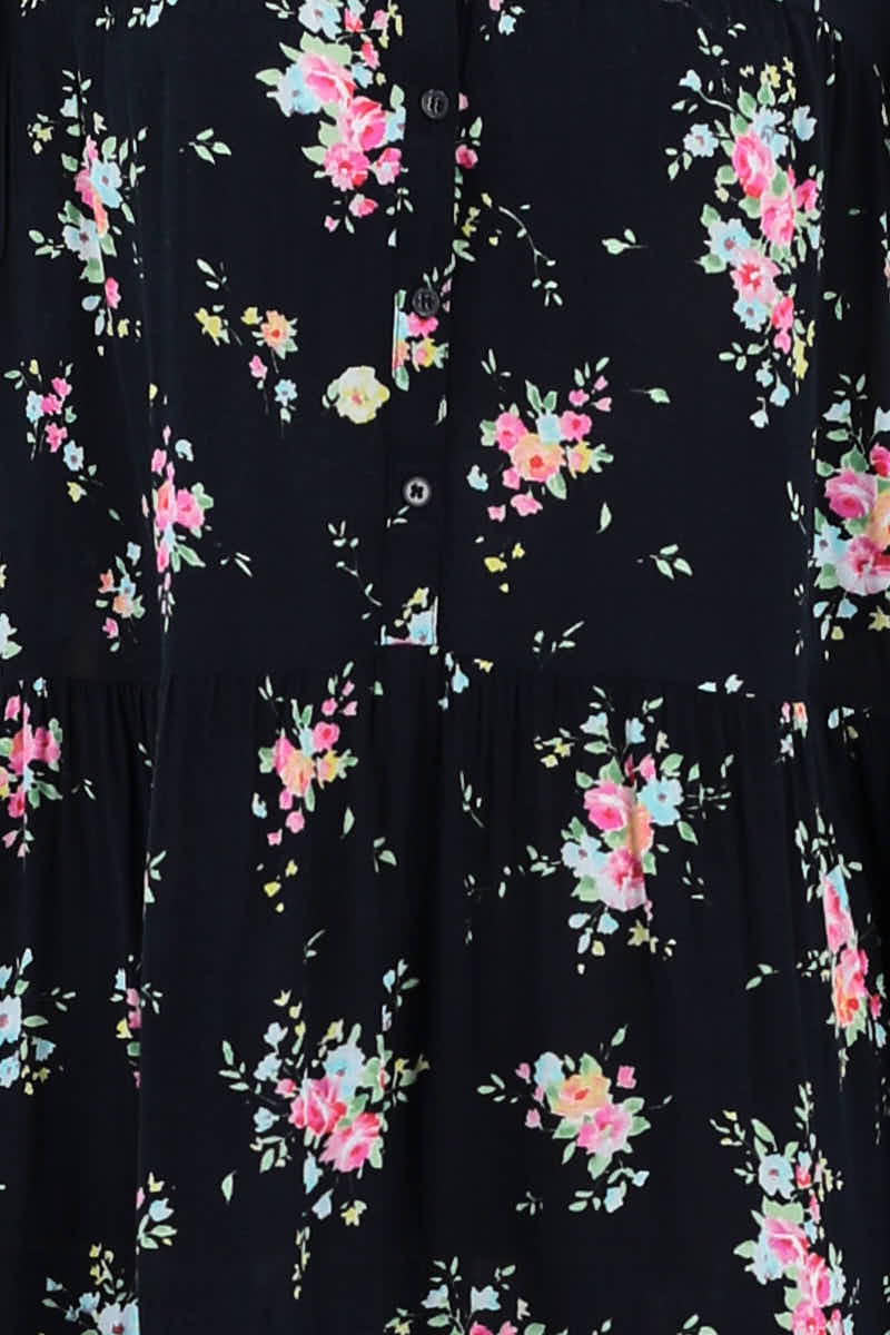 Robe Sandro Noir en Polyester
