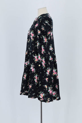 Robe Sandro Noir en Polyester