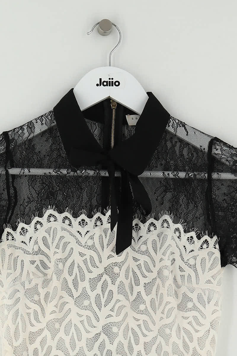 Robe Sandro Noir en Polyester