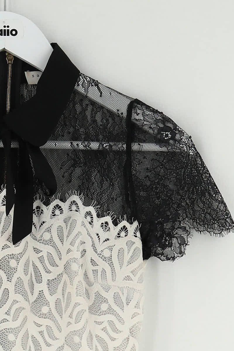 Robe Sandro Noir en Polyester