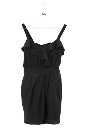 Robe Sandro Noir en Soie, taille M - Seconde Main
