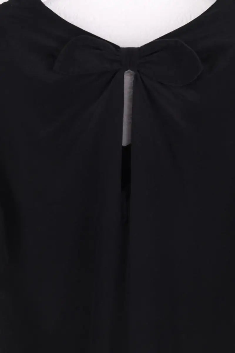 Robe Sandro Noir en Soie