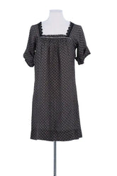 Robe Sandro Noir en Soie, taille S - Seconde Main