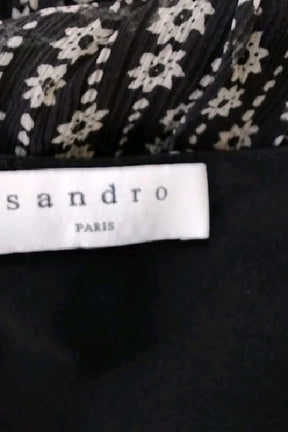 Robe Sandro Noir en Soie