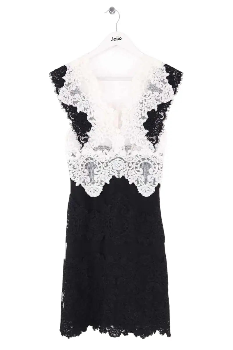 Robe Sandro Noir en Synthétique, taille L - Seconde Main