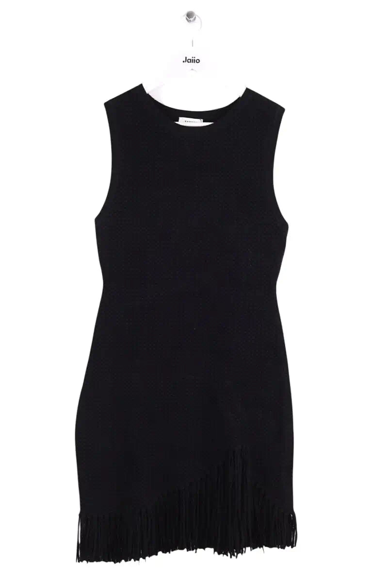 Robe Sandro Noir en Synthétique, taille L - Seconde Main