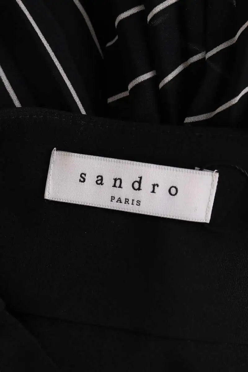 Robe Sandro Noir en Synthétique
