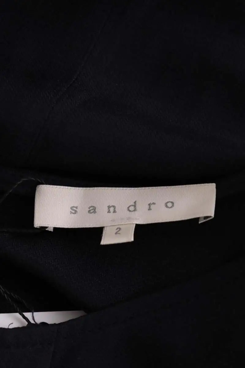 Robe Sandro Noir en Synthétique