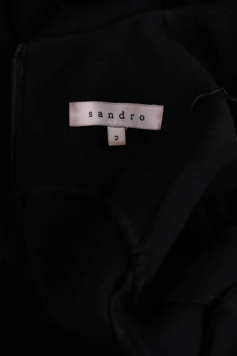 Robe Sandro Noir en Synthétique