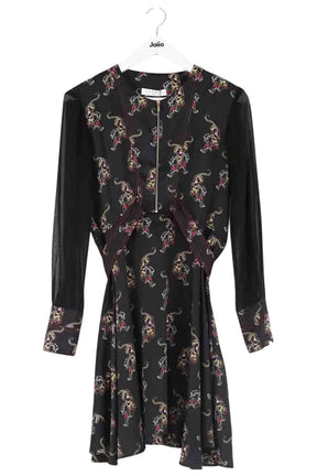 Robe Sandro Noir en Synthétique, taille M - Seconde Main