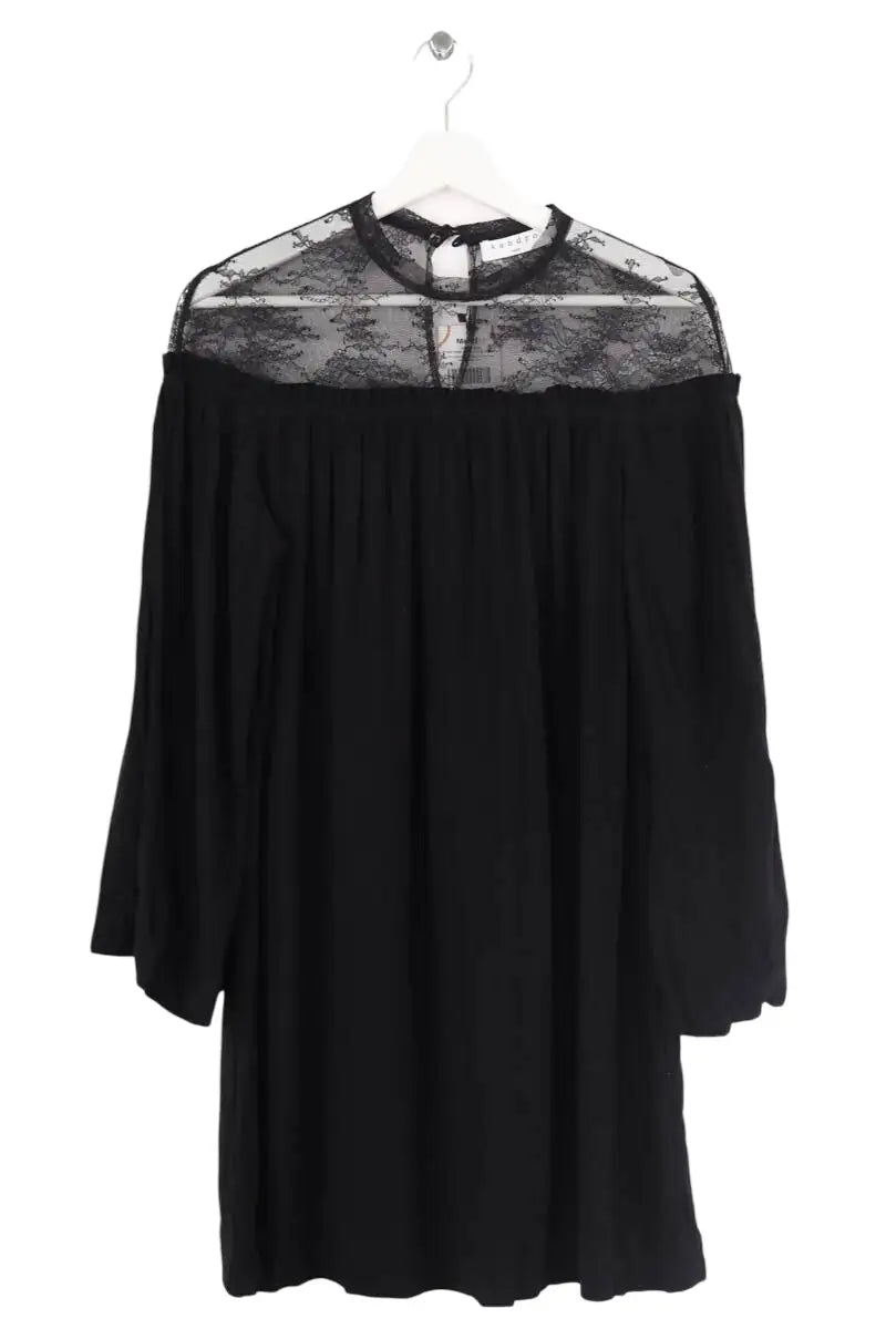 Robe Sandro Noir en Synthétique, taille M - Seconde Main