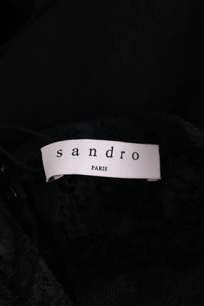 Robe Sandro Noir en Synthétique