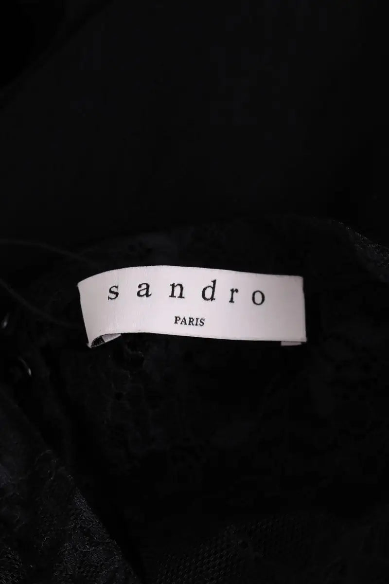 Robe Sandro Noir en Synthétique