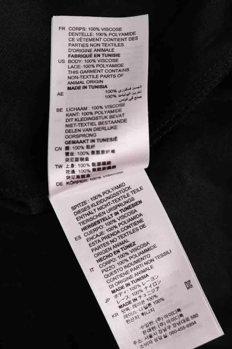 Robe Sandro Noir en Synthétique