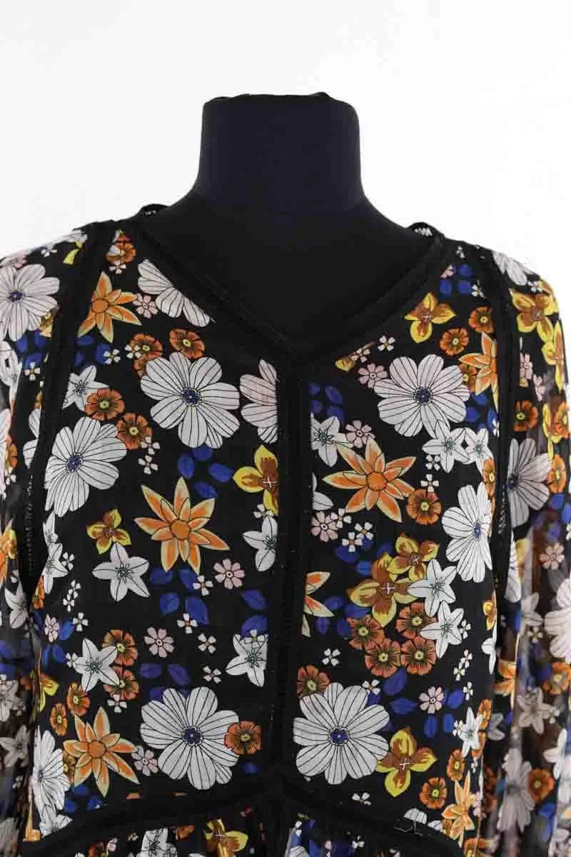 Robe Sandro Noir en Synthétique