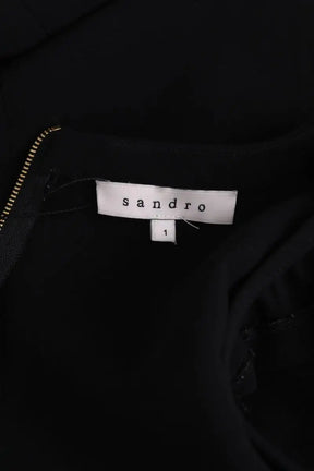 Robe Sandro Noir en Synthétique