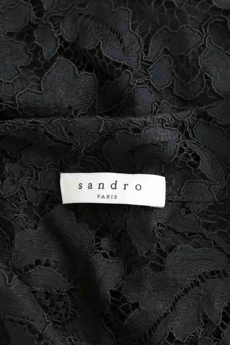 Robe Sandro Noir en Synthétique