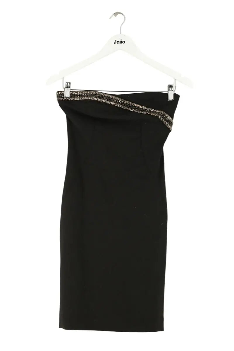 Robe Sandro Noir en Synthétique, taille S - Seconde Main
