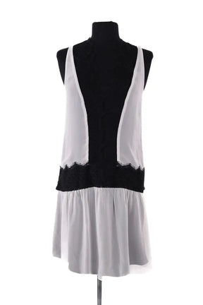 Robe Sandro Noir en Synthétique, taille S - Seconde Main