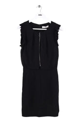 Robe Sandro Noir en Synthétique, taille S - Seconde Main