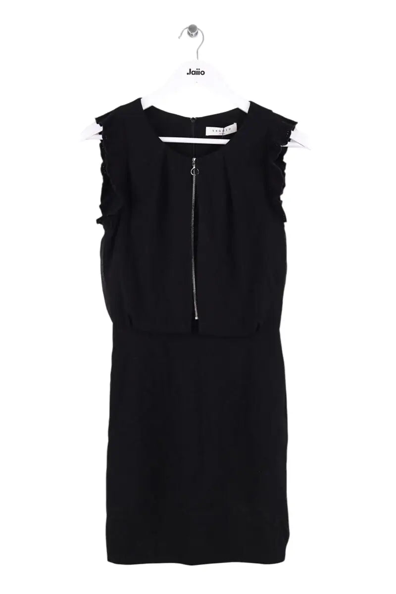 Robe Sandro Noir en Synthétique, taille S - Seconde Main
