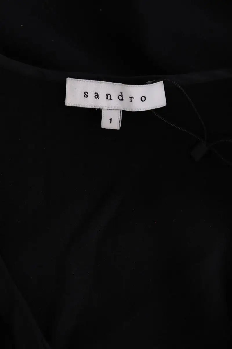 Robe Sandro Noir en Synthétique