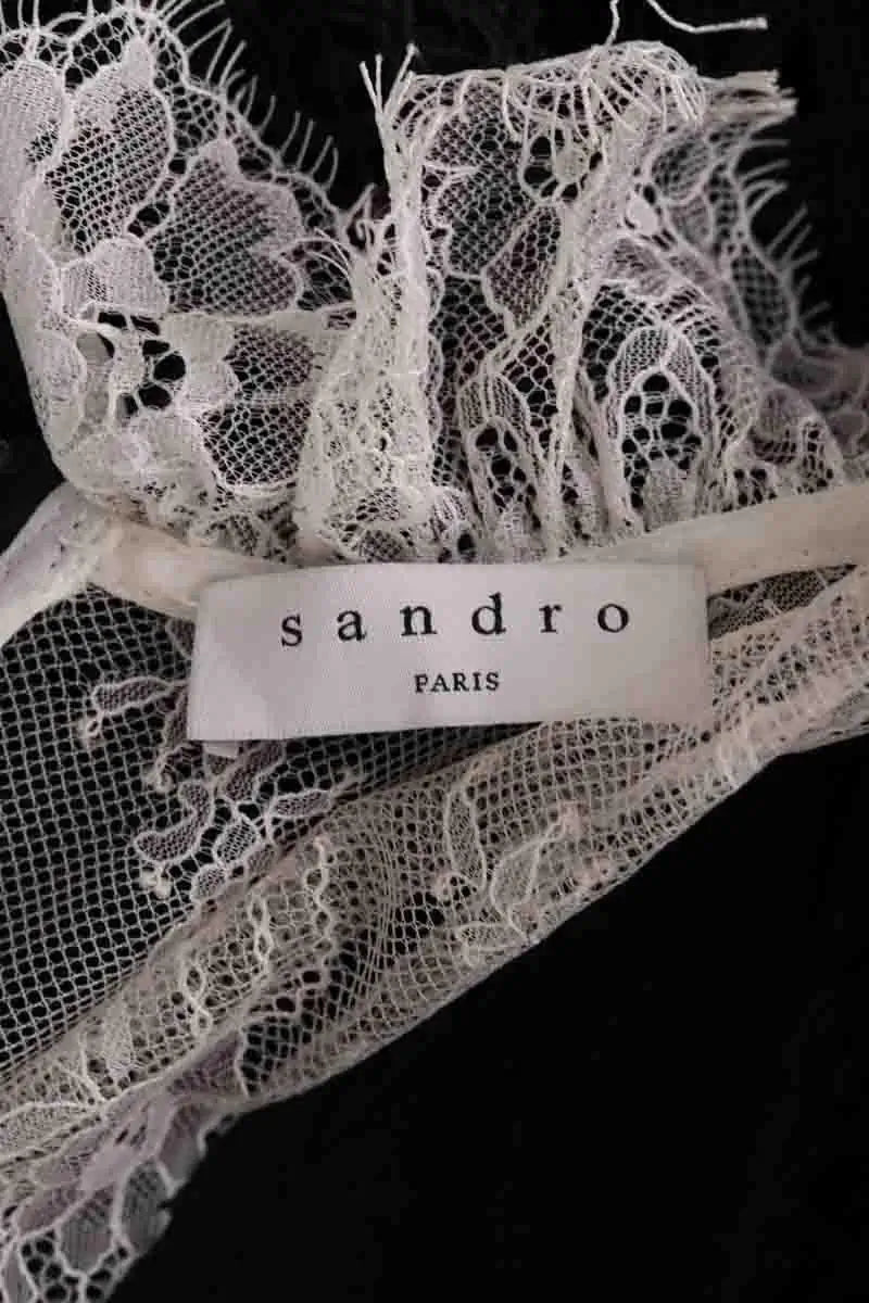 Robe Sandro Noir en Synthétique