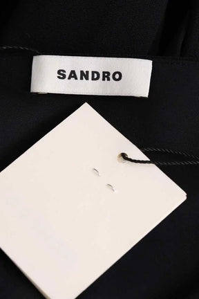 Robe Sandro Noir en Synthétique