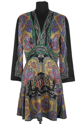 Robe Sandro Noir en Synthétique, taille S - Seconde Main