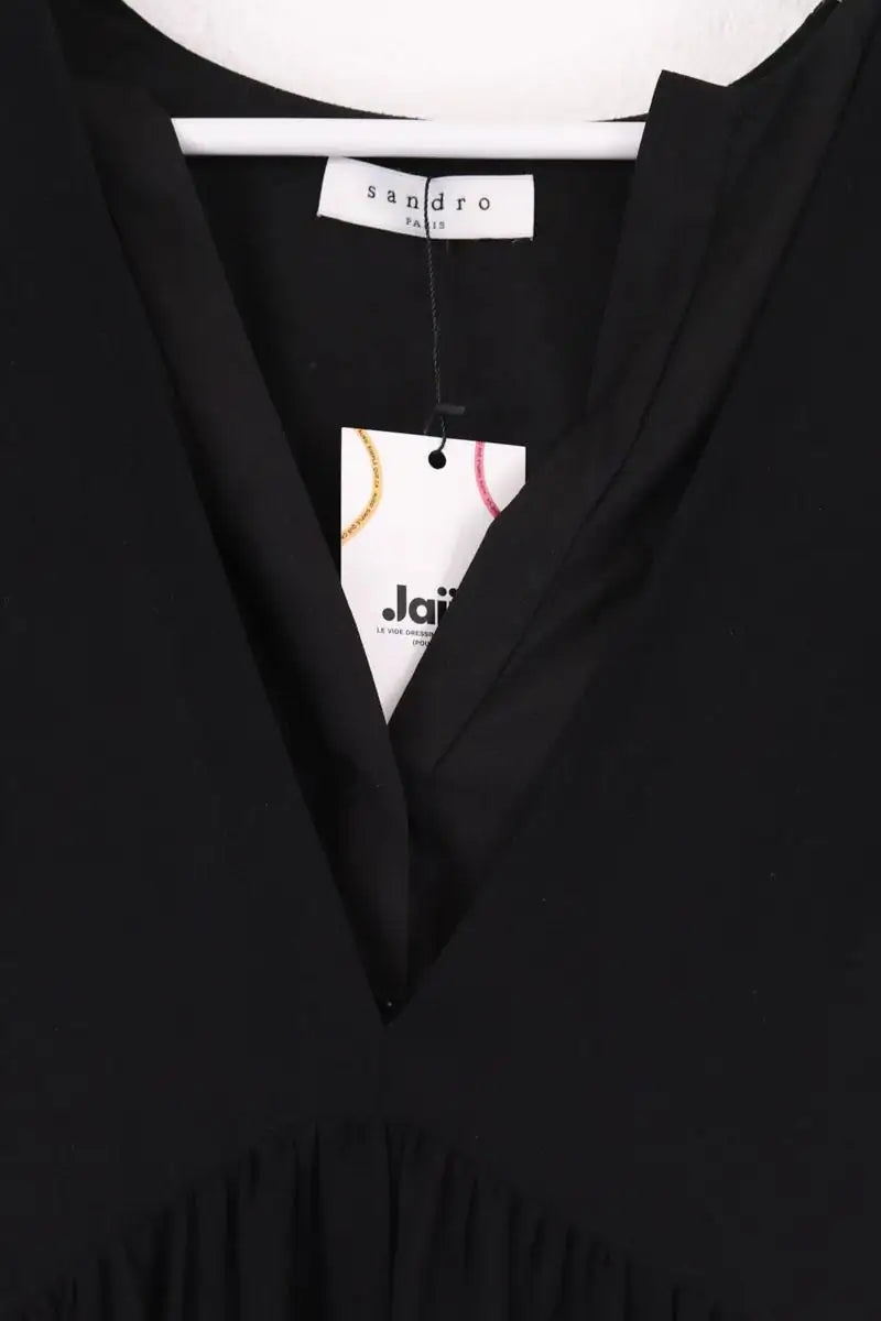 Robe Sandro Noir en Synthétique