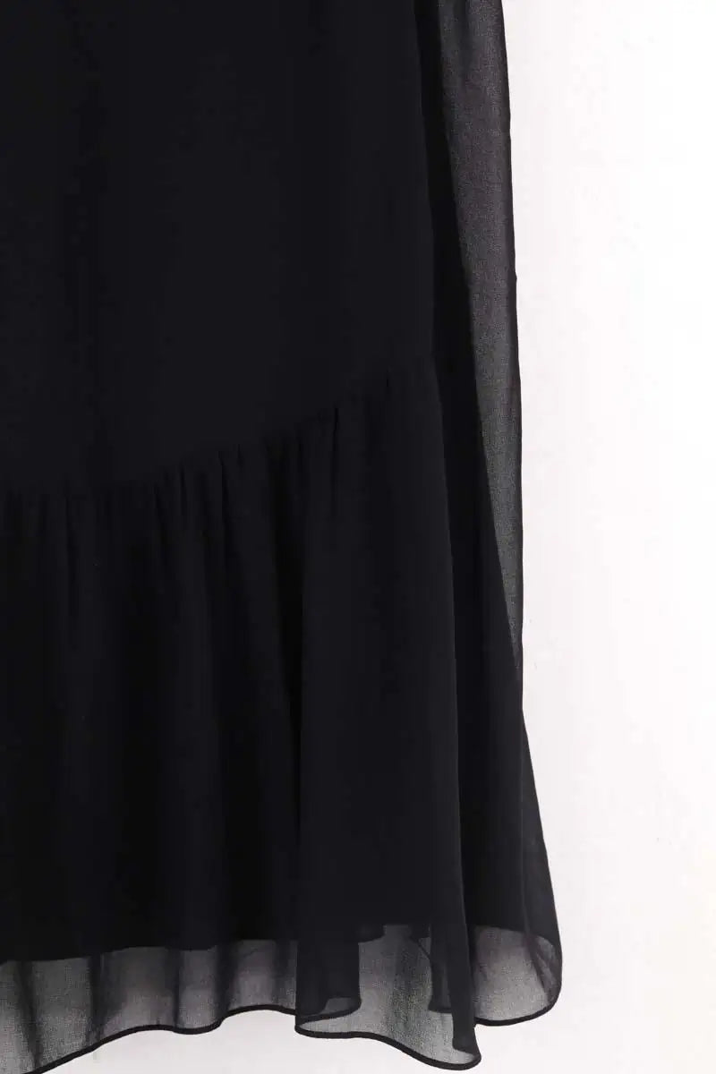 Robe Sandro Noir en Synthétique