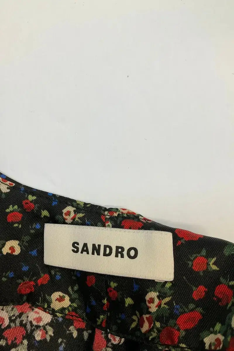 Robe Sandro Noir en Synthétique
