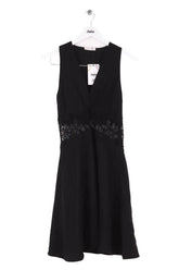 Robe Sandro Noir en Synthétique, taille XS - Seconde Main