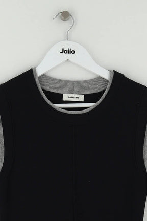 Robe Sandro Noir en Viscose