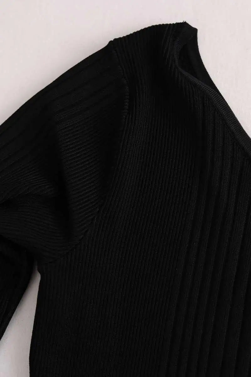 Robe Sandro Noir en Viscose