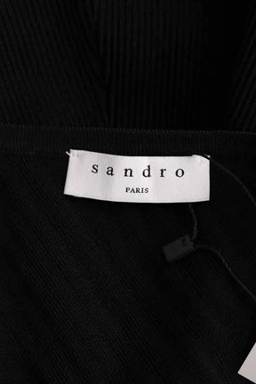Robe Sandro Noir en Viscose