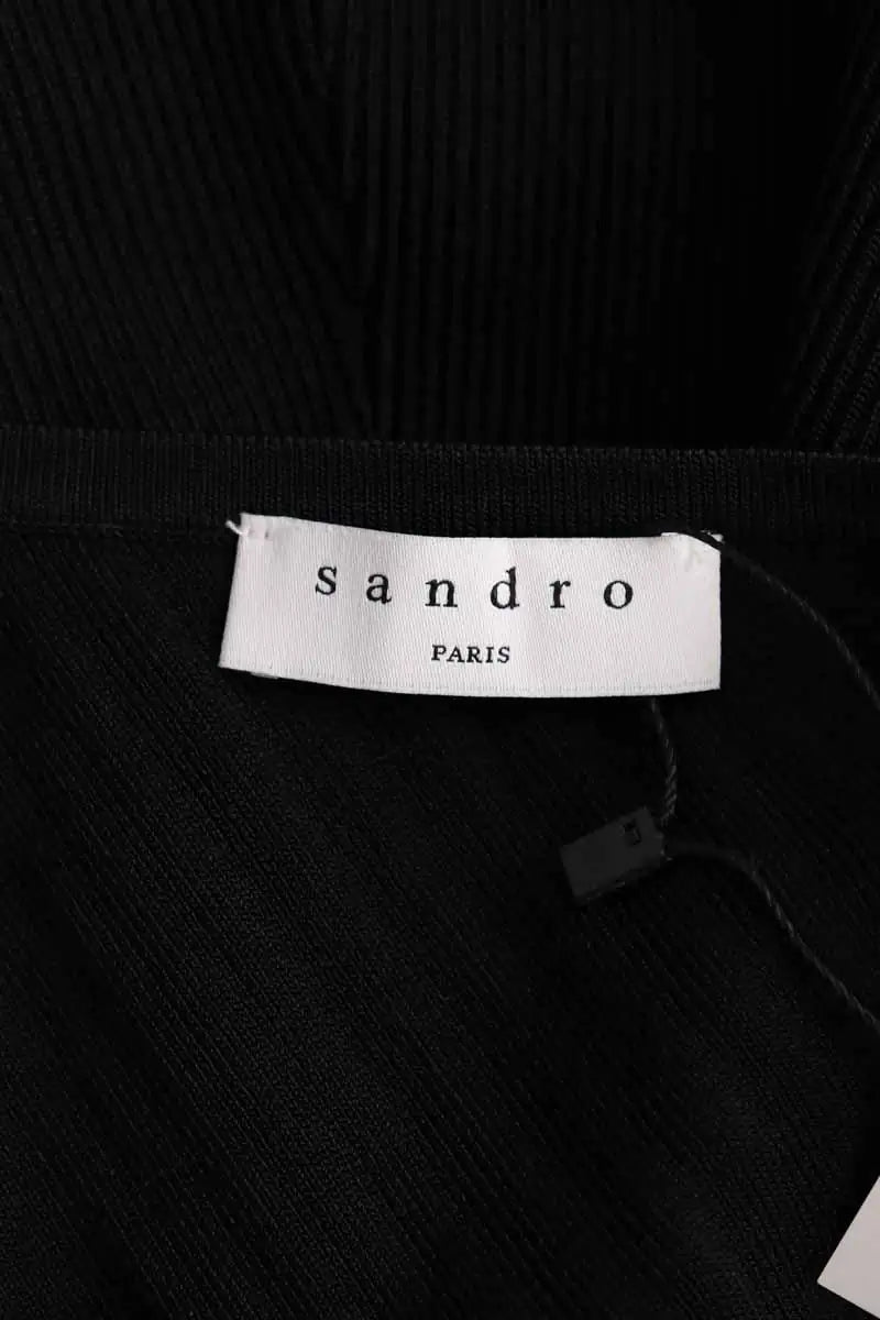Robe Sandro Noir en Viscose