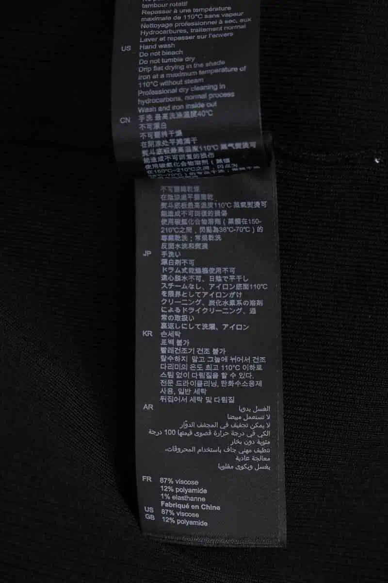 Robe Sandro Noir en Viscose