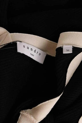 Robe Sandro Noir en Viscose
