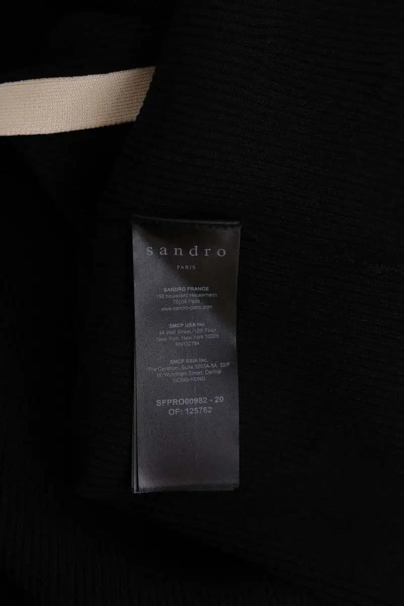 Robe Sandro Noir en Viscose